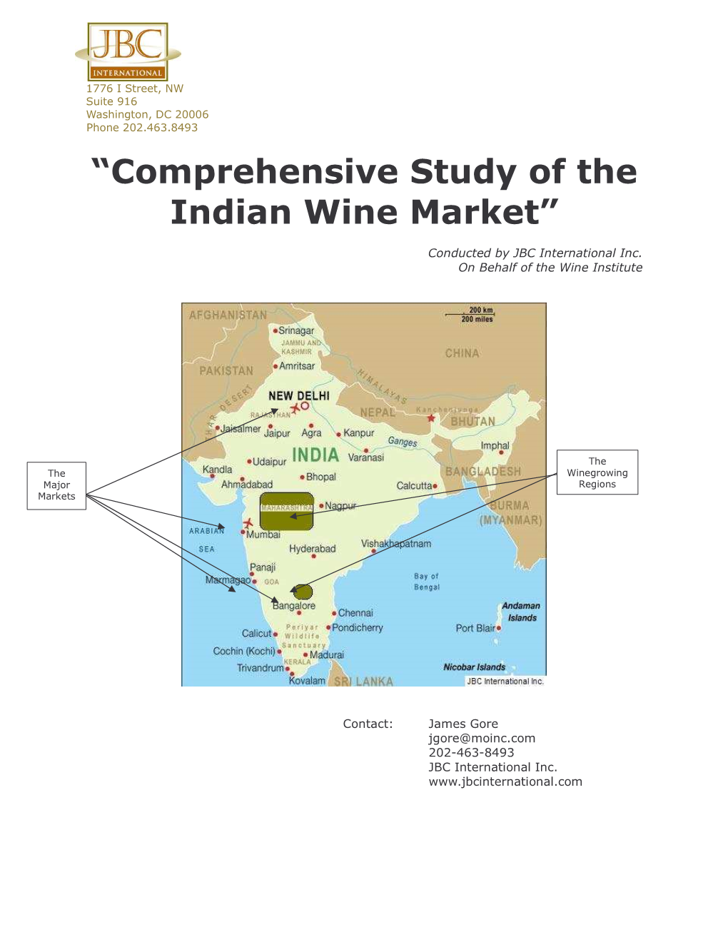 —Comprehensive Study of the Indian Wine Market“
