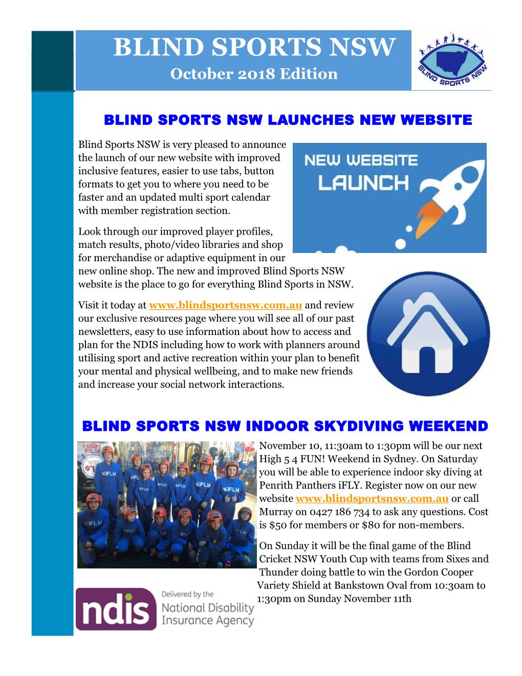 BLIND SPORTS NSW October 2018 Edition