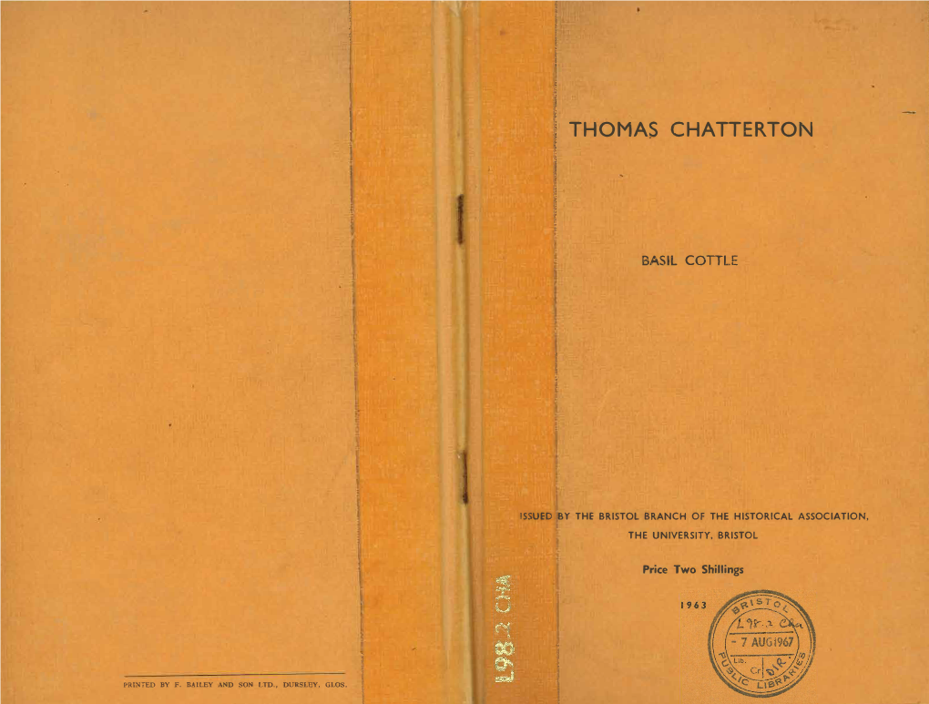 Thomas Chatterton