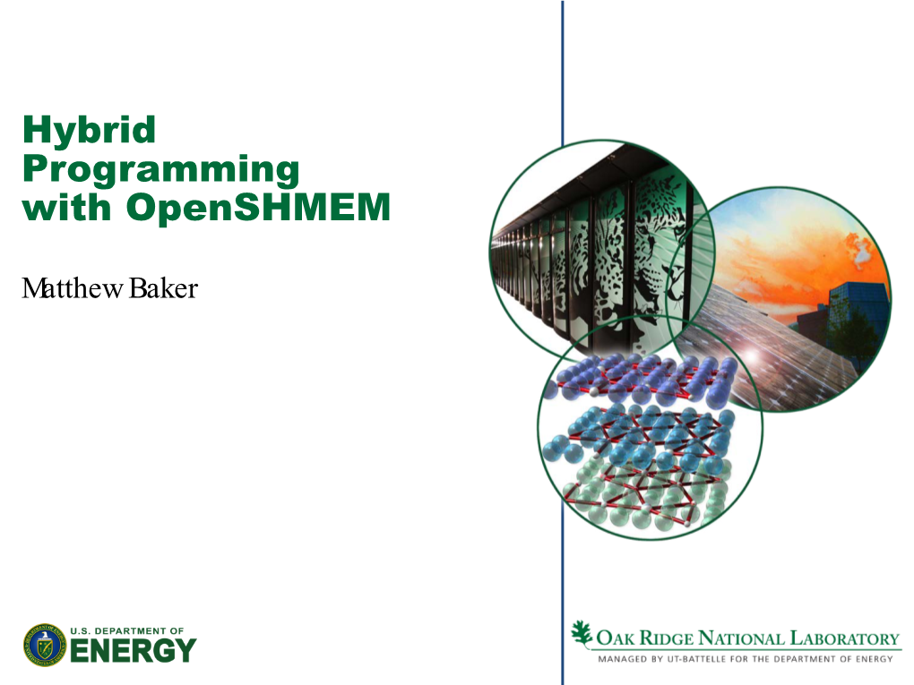 Hybrid Programming with Openshmem