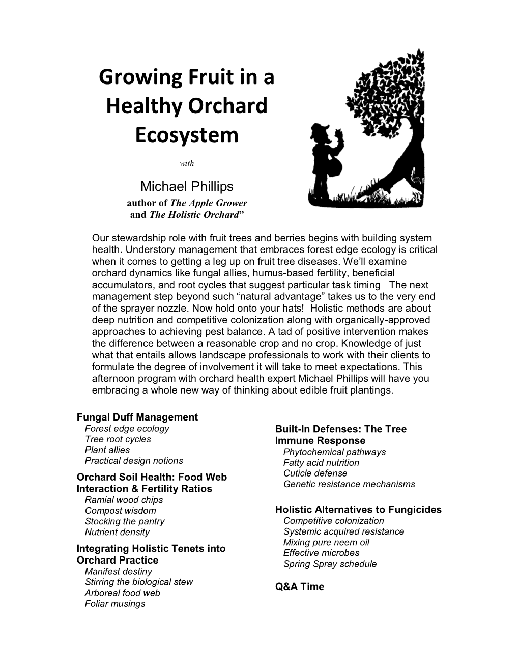 Holistic Orchard Workshop