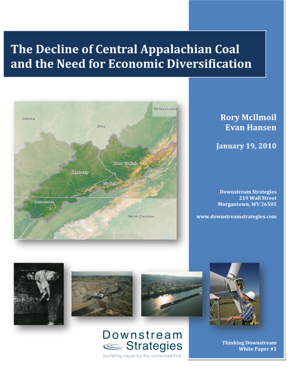 The Decline of Central Appalachian Coal and the Need for Economic Diversification