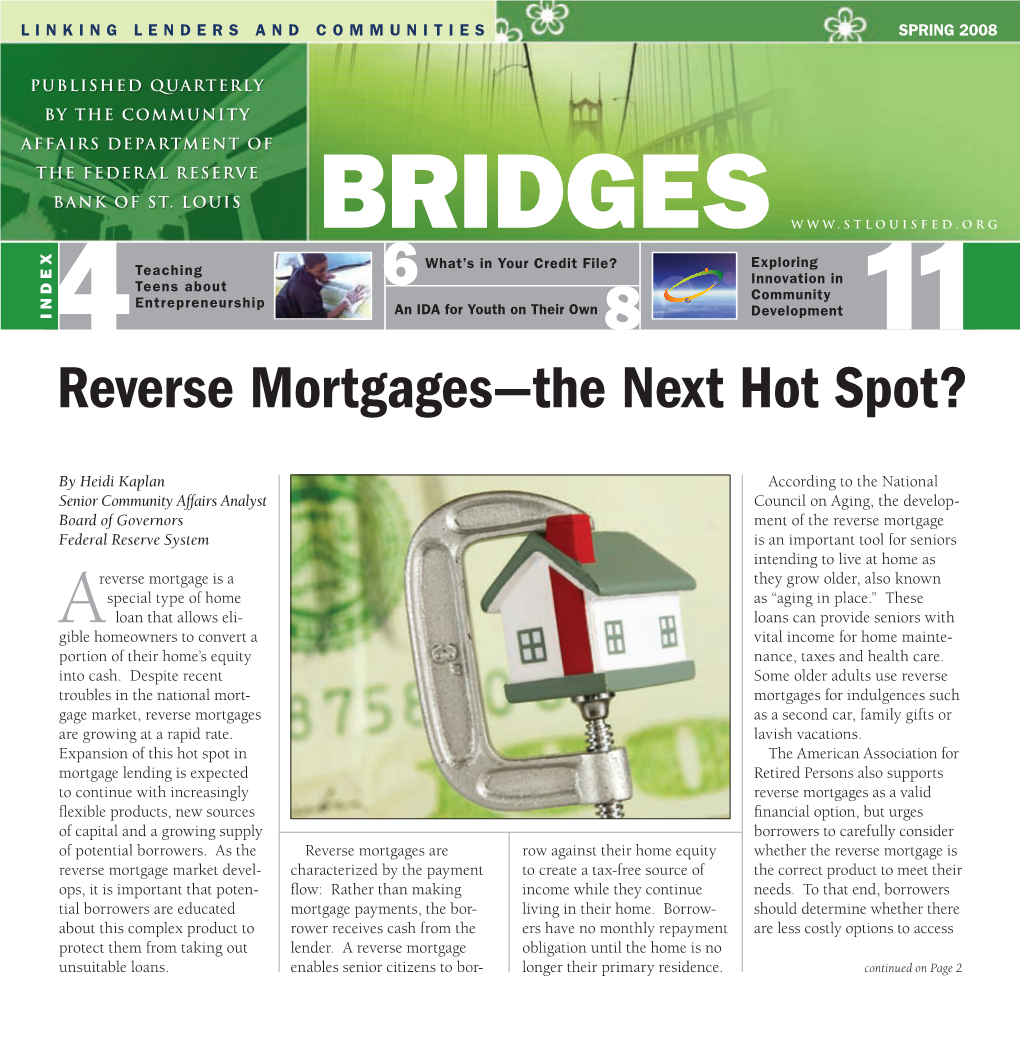 Reverse Mortgages—The Next Hot Spot?