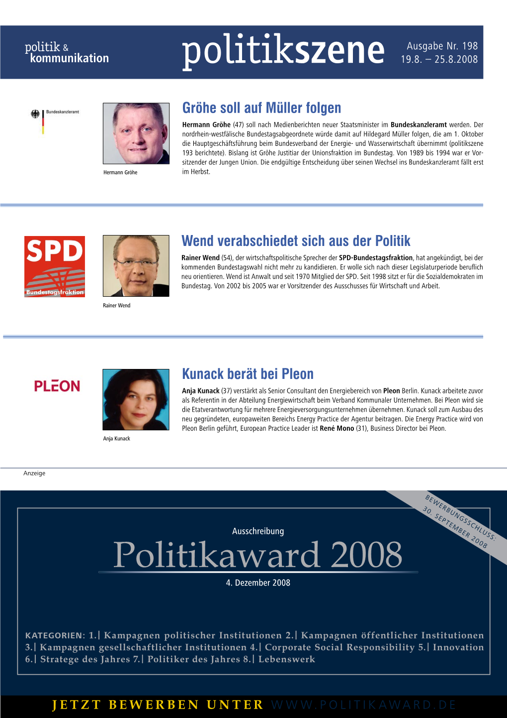 Politikszene 19.8