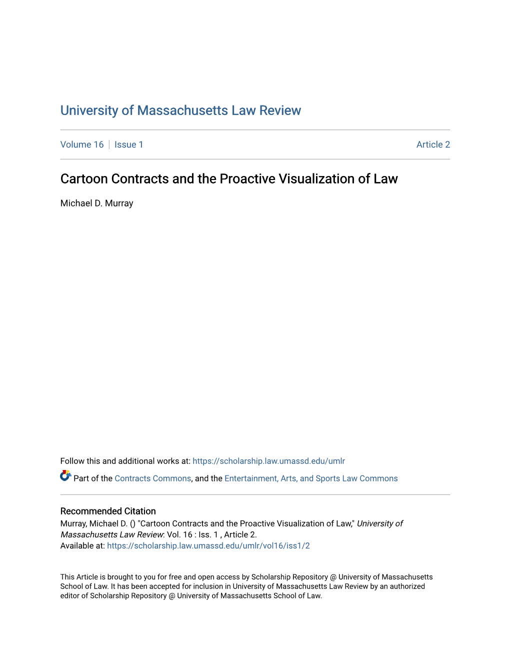 Cartoon Contracts and the Proactive Visualization of Law
