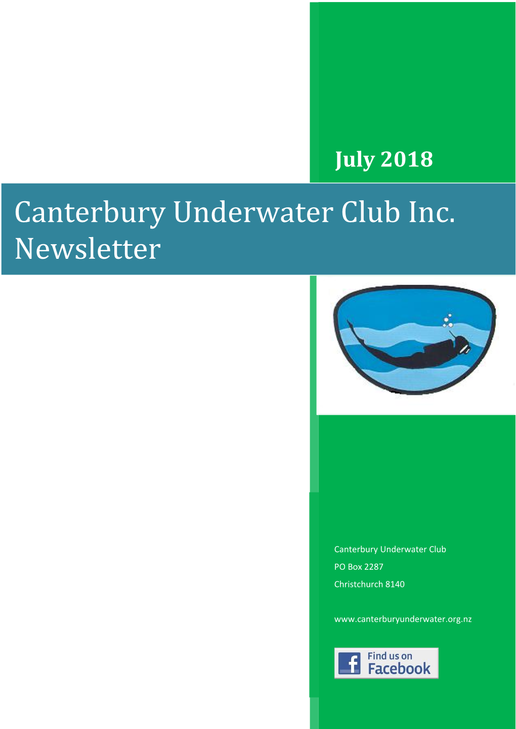 Canterbury Underwater Club Inc. Newsletter