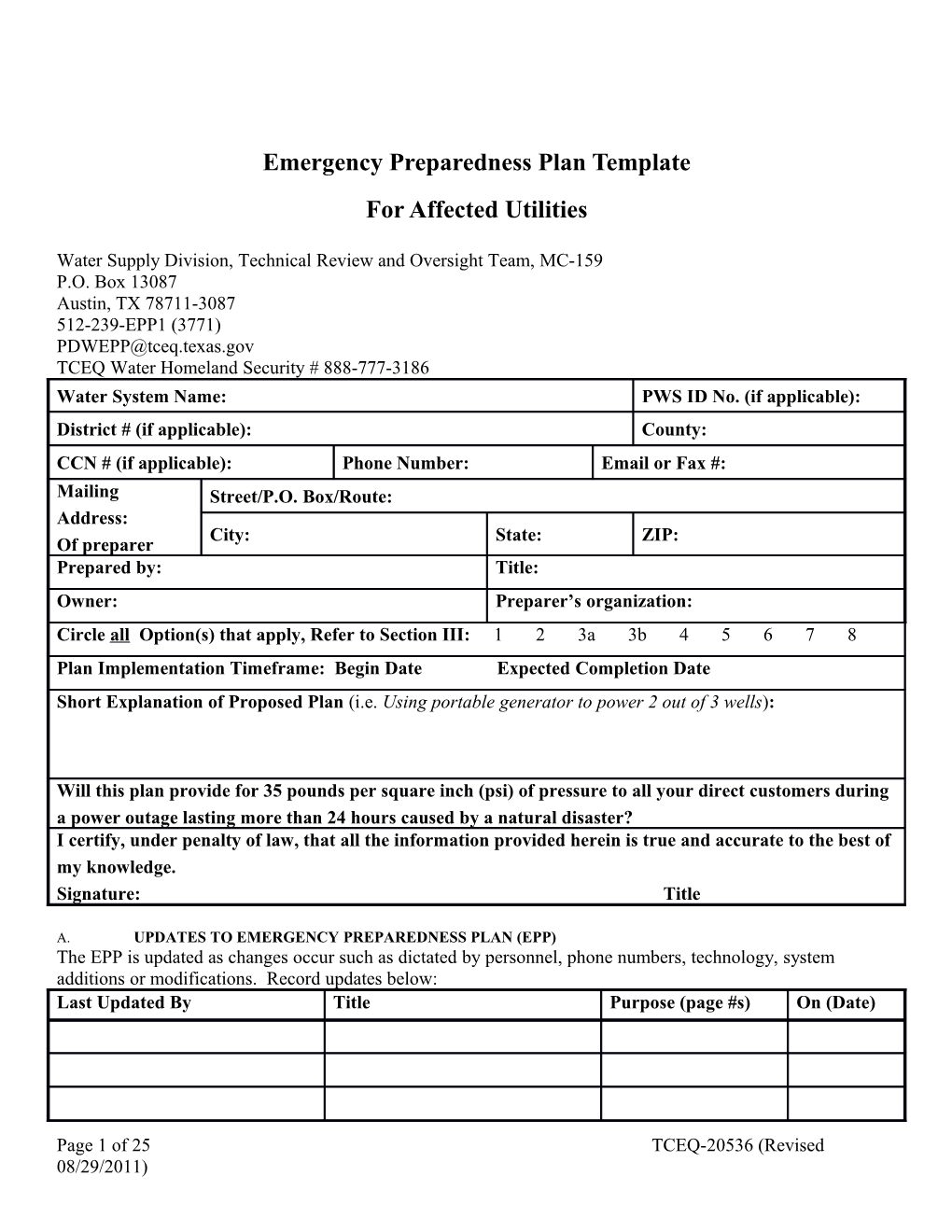 For Affected Utilities