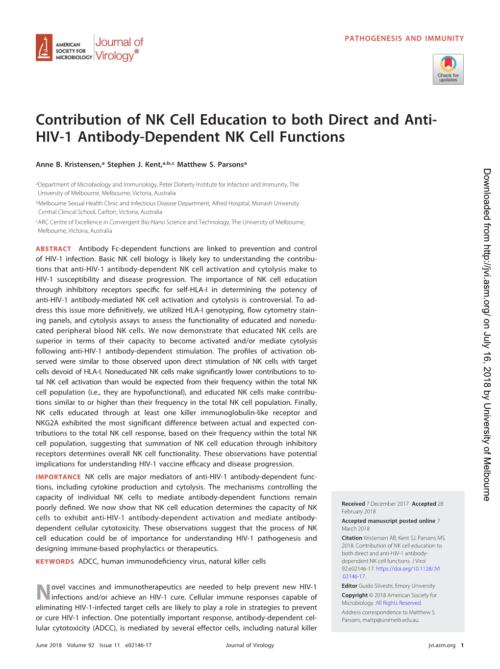 HIV-1 Antibody-Dependent NK Cell Functions