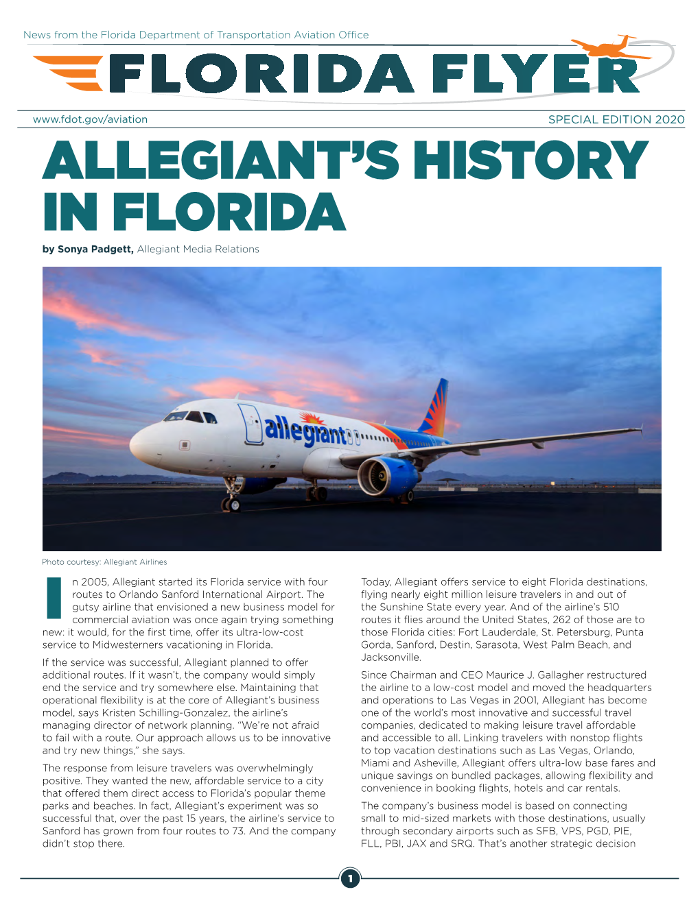 Allegiant's History in Florida