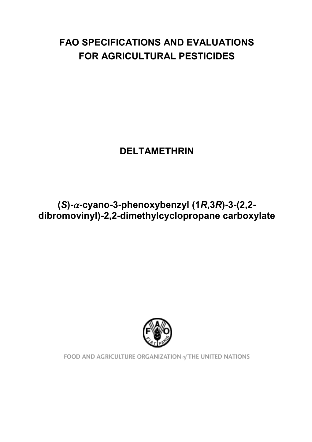 Deltamethrin Specifications&Evaluations