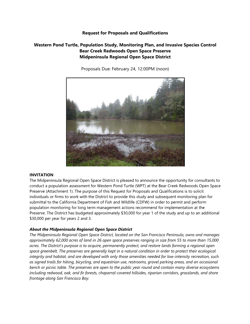 Western Pond Turtle Population Study