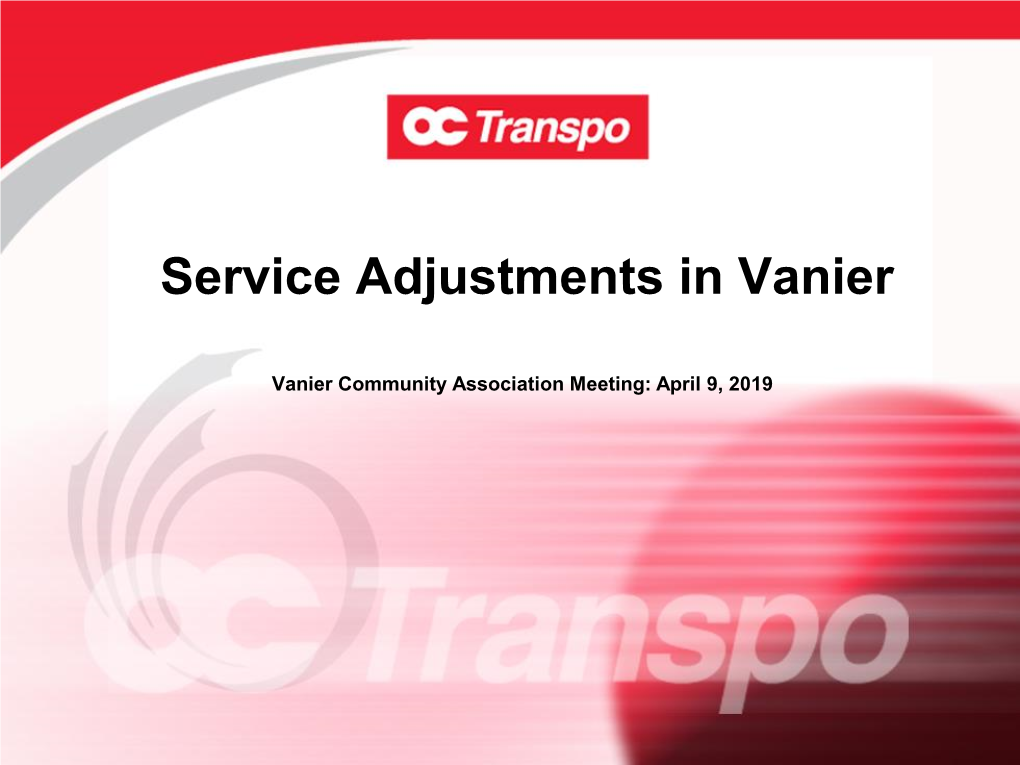 OC Transpo Presentation