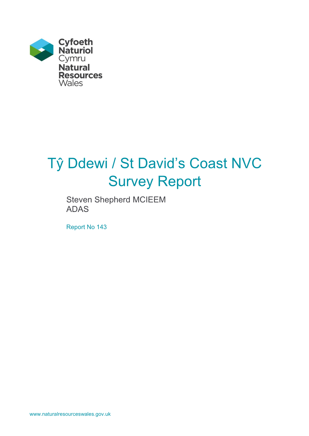 Tŷ Ddewi / St David's Coast NVC Survey Report