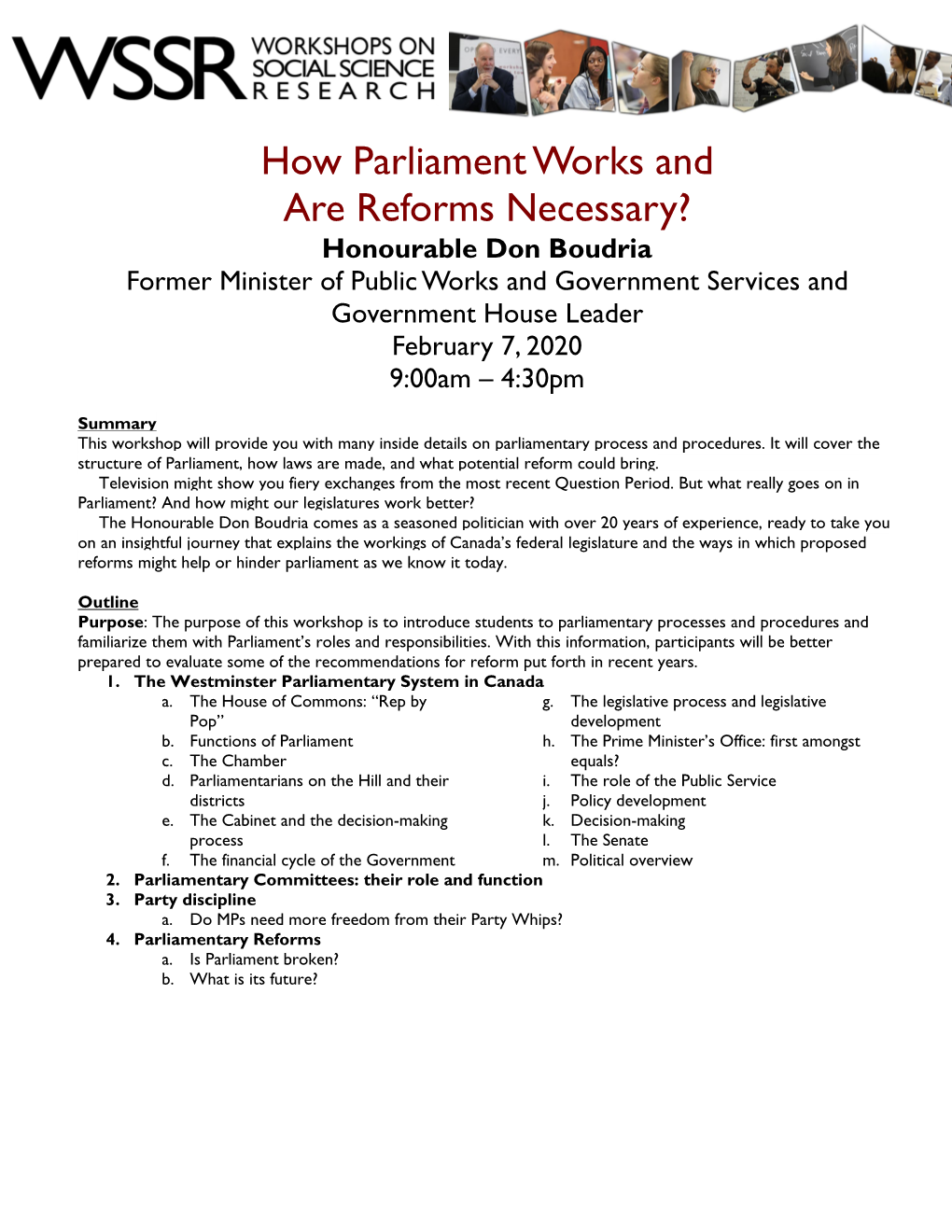 How Parliament Works and Are Reforms Necessary?