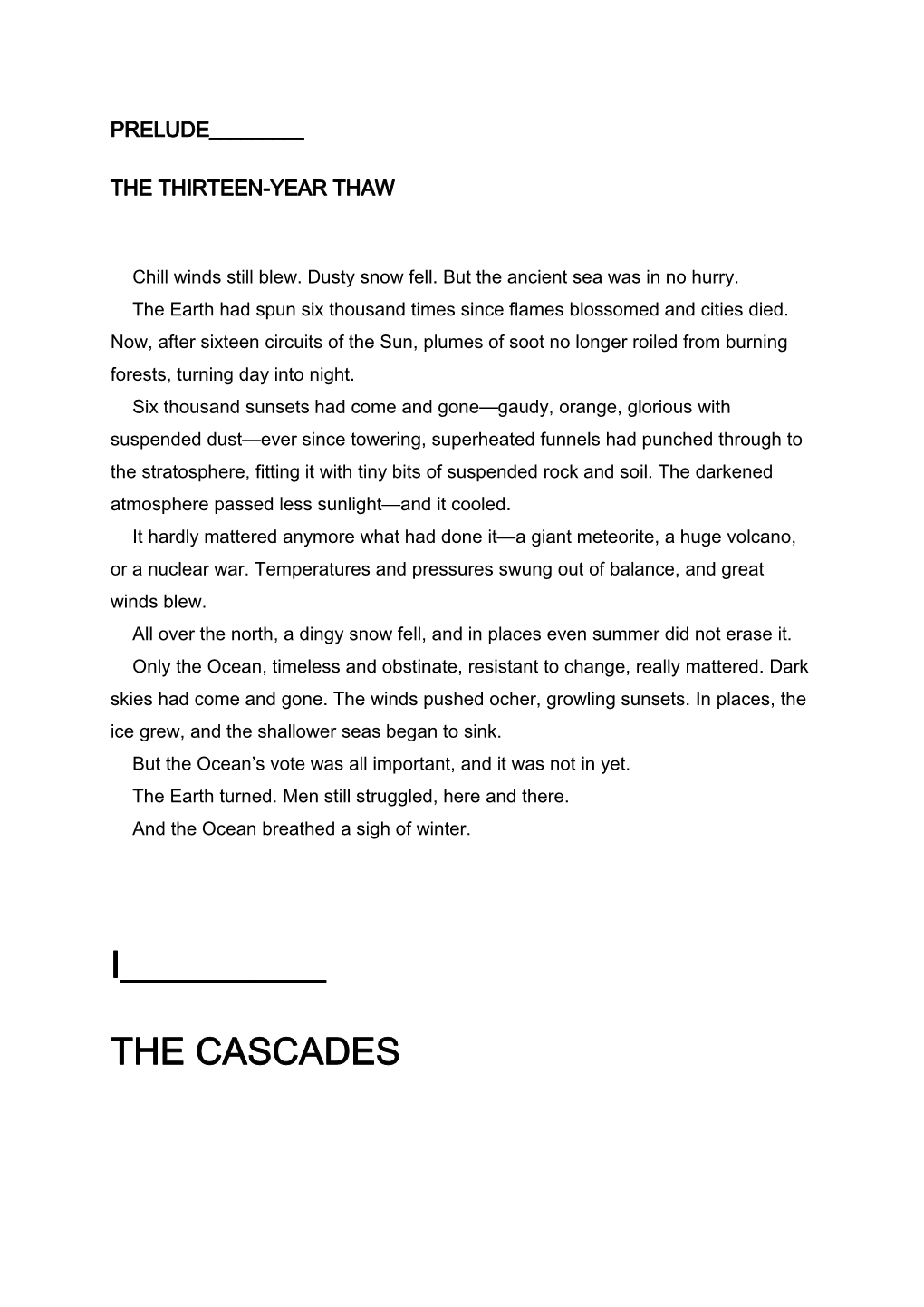 I___The Cascades