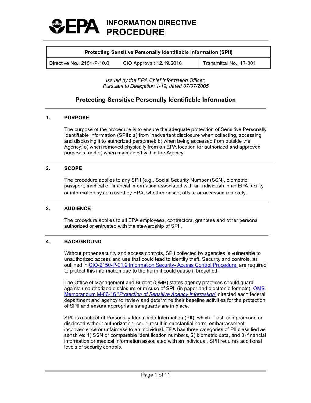 Protecting Sensitive Personally Identifiable Information (SPII) (Pdf)