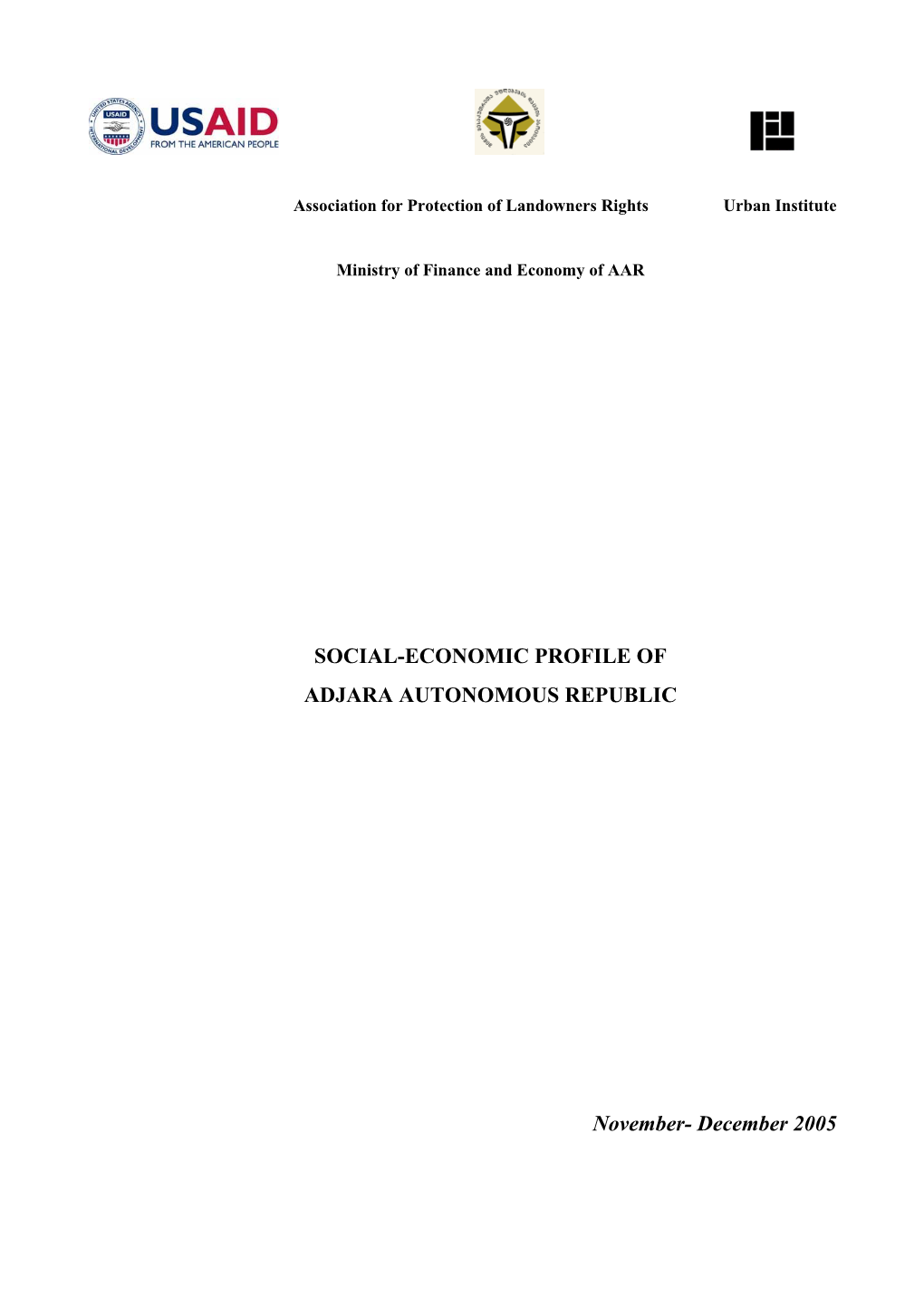 AAR Social-Economic Profile