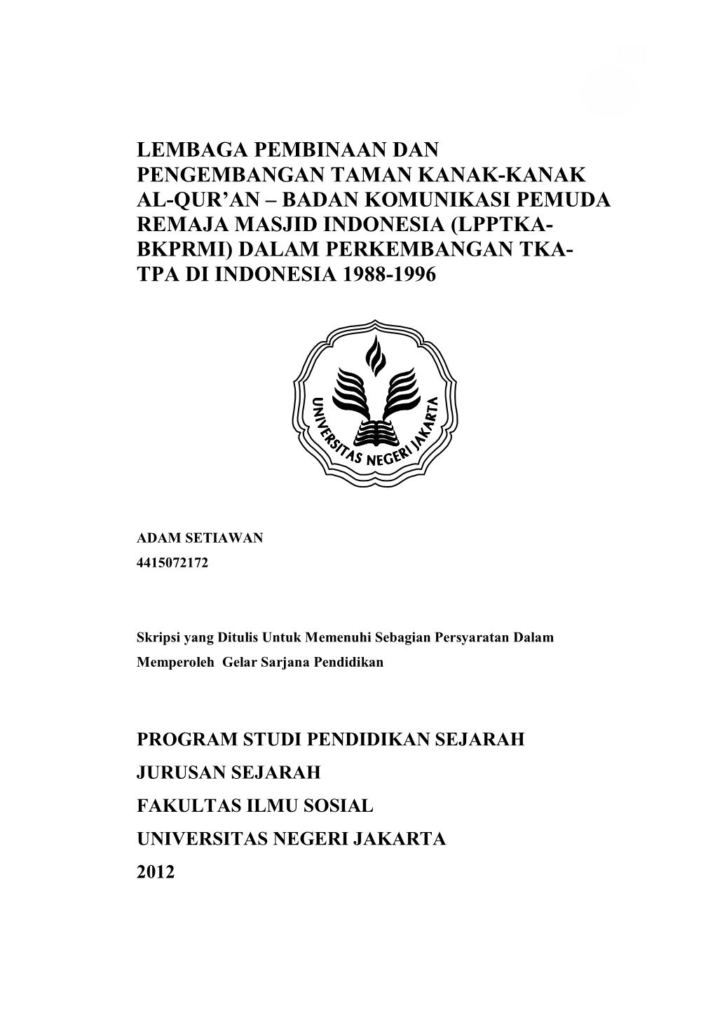 Lembaga Pembinaan Dan Pengembangan Taman Kanak