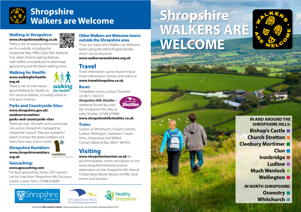 Walkers Are Welcome Shropshire