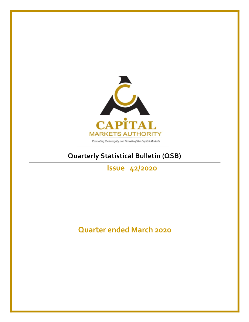 Issue 42/2020 Quarter Ended March 2020