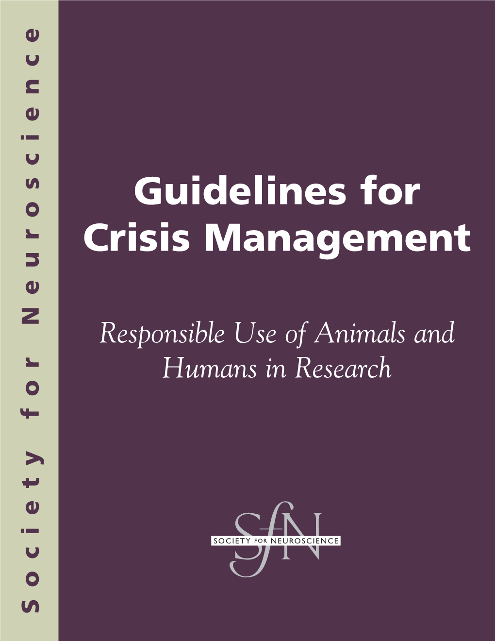 Guidelines for Crisis Management