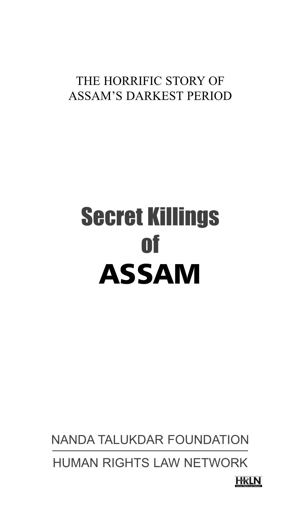 Secret Killing of Assam .Qxd