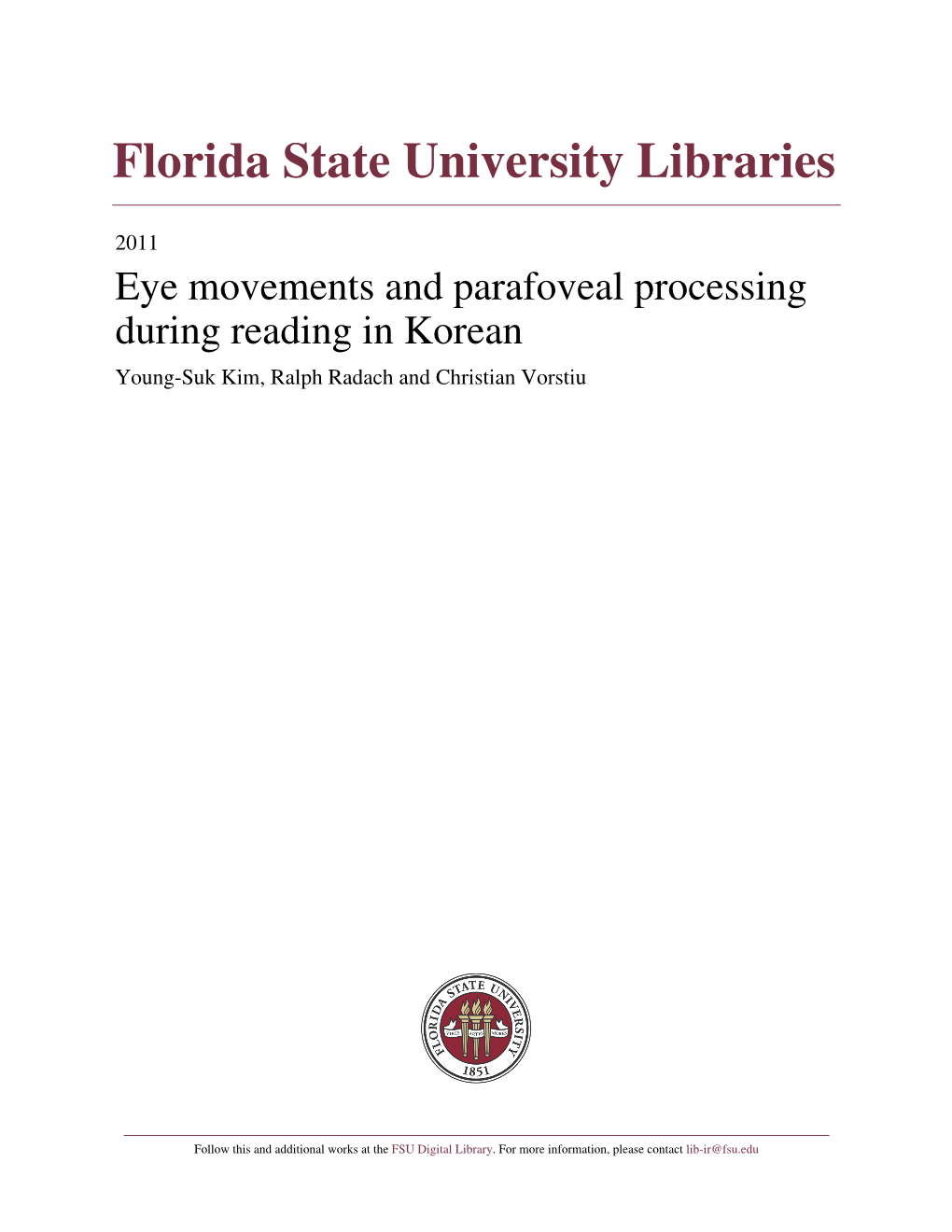 Florida State University Libraries