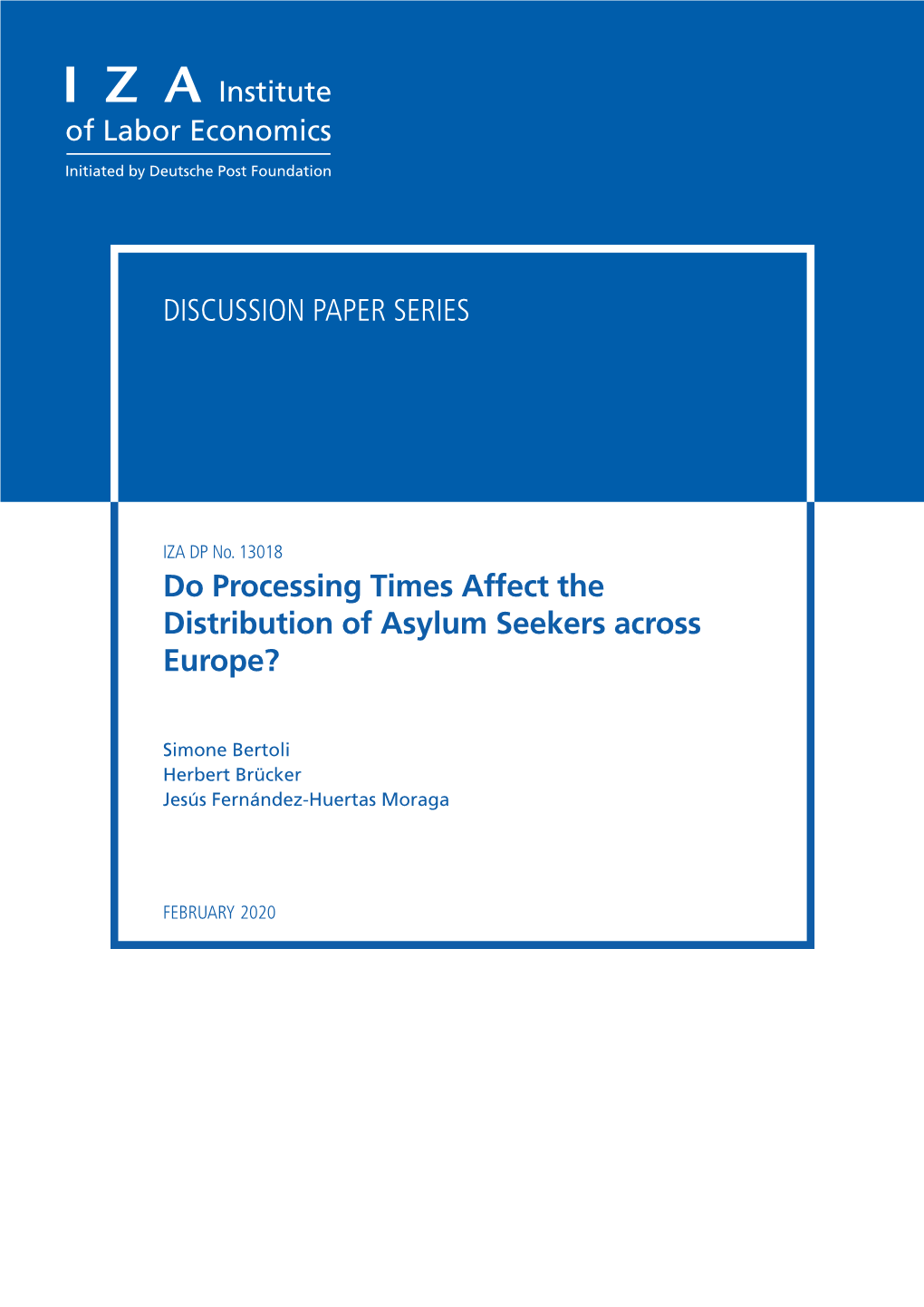 Do Processing Times Affect the Distribution of Asylum Seekers Across Europe?