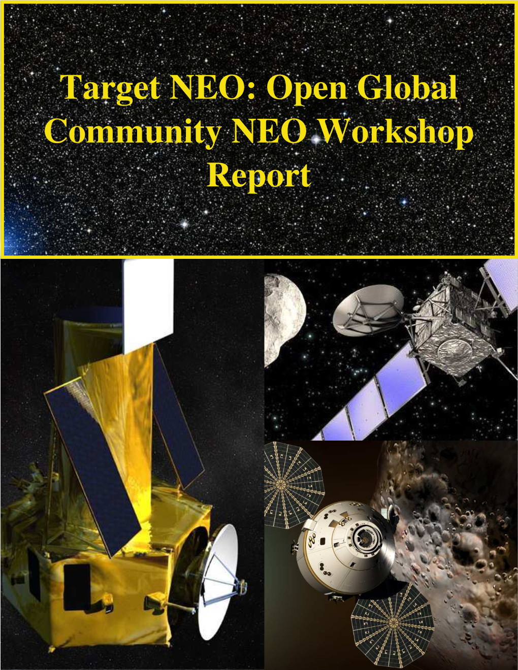 Target NEO: Open Global Community NEO Workshop Report