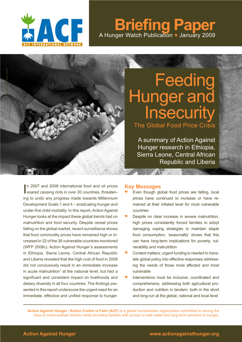 Feeding Hunger and Insecurity © ACF ©