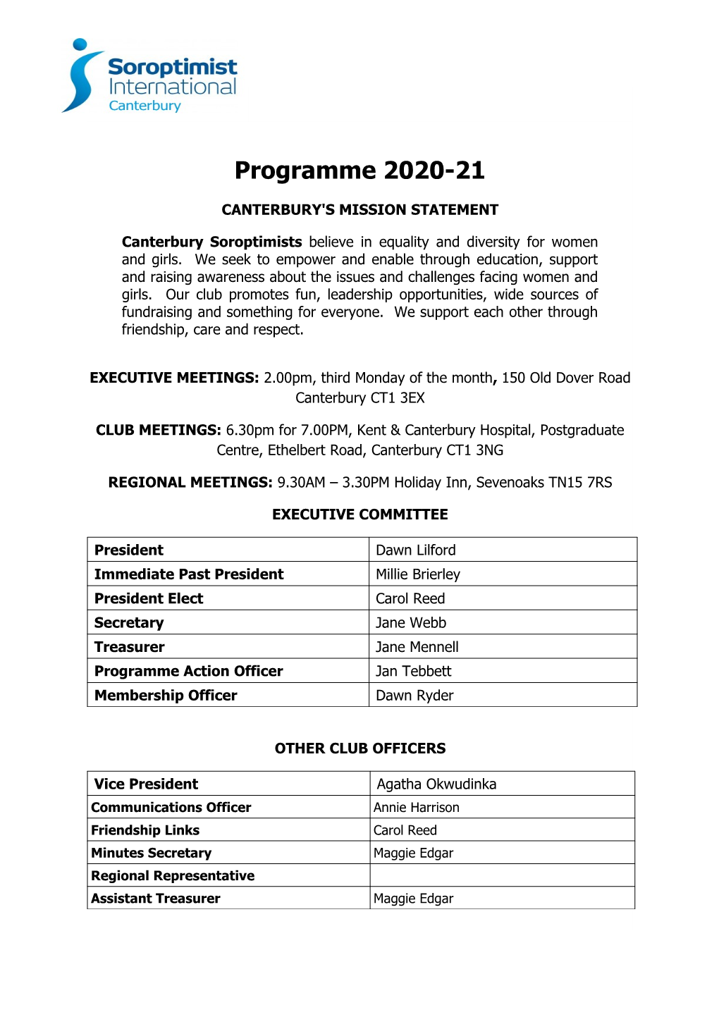 Programme 2020-21
