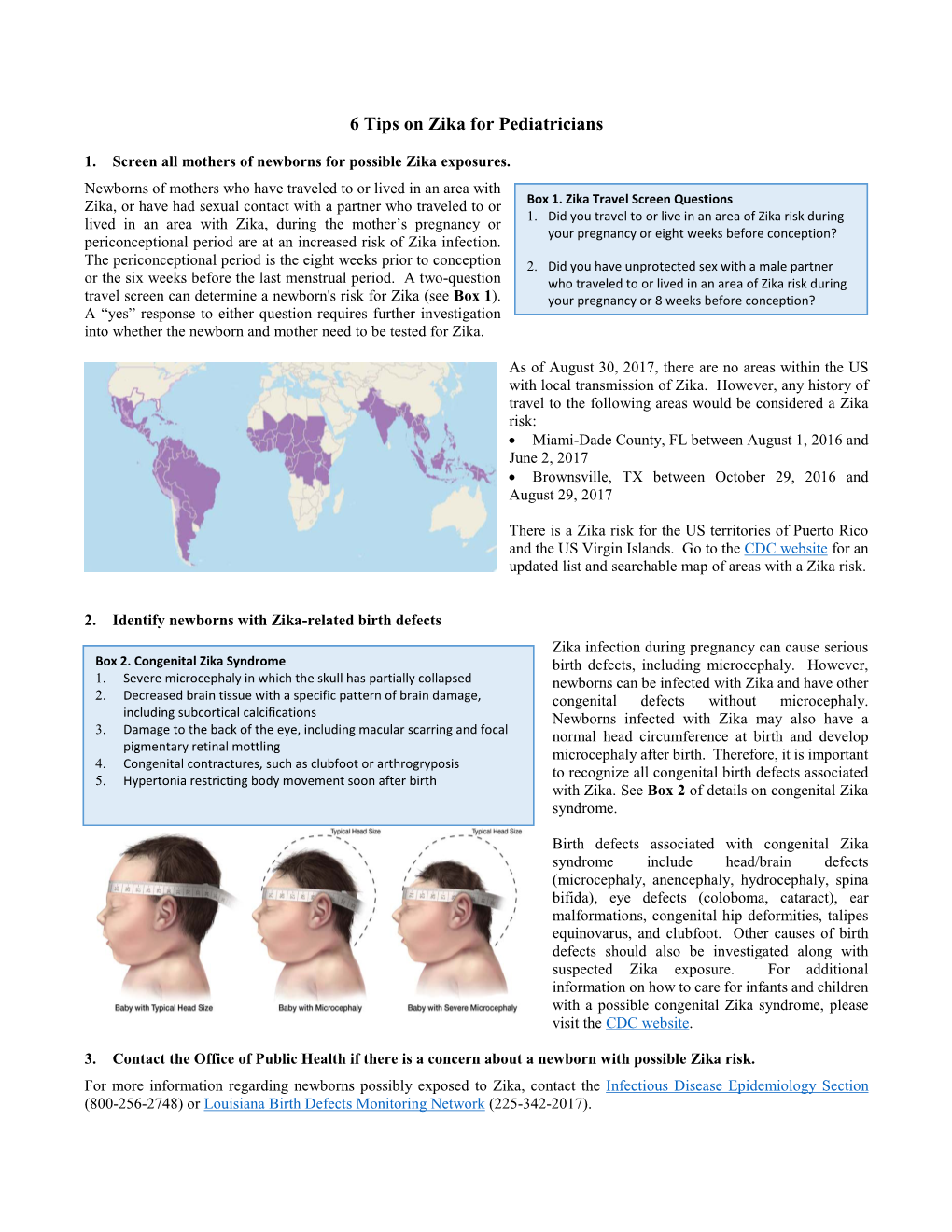 6 Tips on Zika for Pediatricians