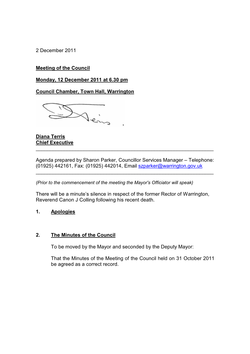 Full Council in March 2012 for Members Agreement, Leading to Implementation in May 2012