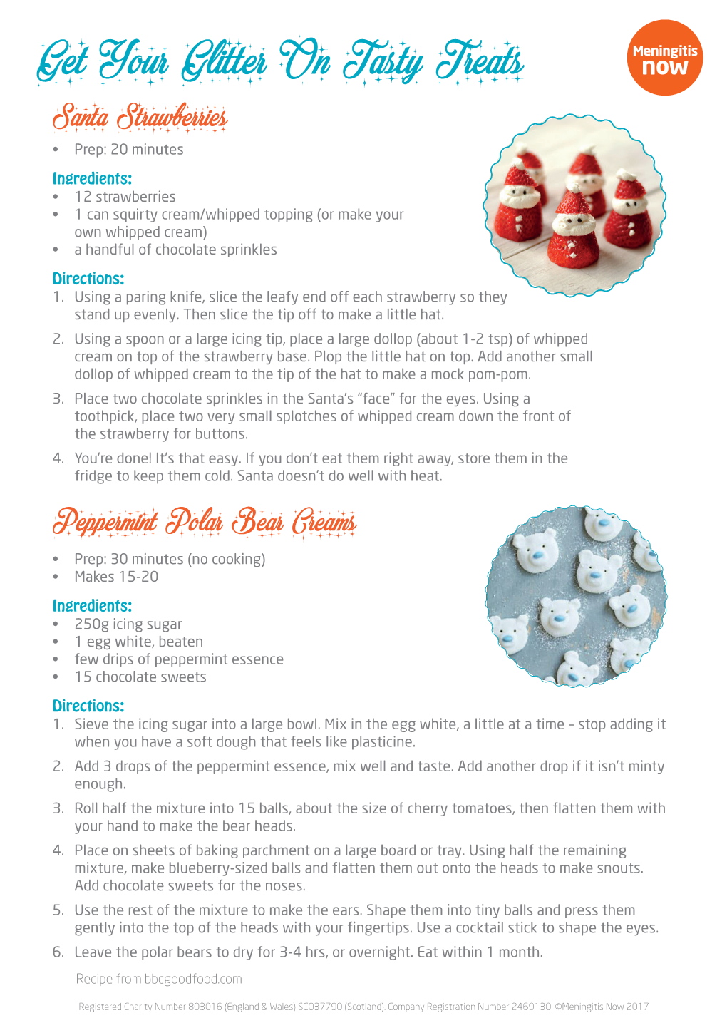 Get Your Glitter on Tasty Treats Santa Strawberries • Prep: 20 Minutes