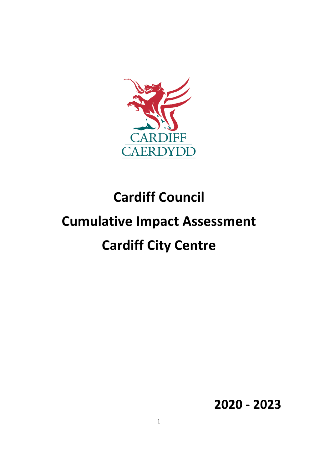 Cumulative Impact Assessment 2020