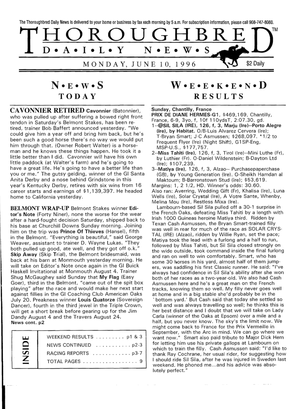 Red Daily News Is Delivered to Your Home Or Business by Fax Each Morning by 5A.M