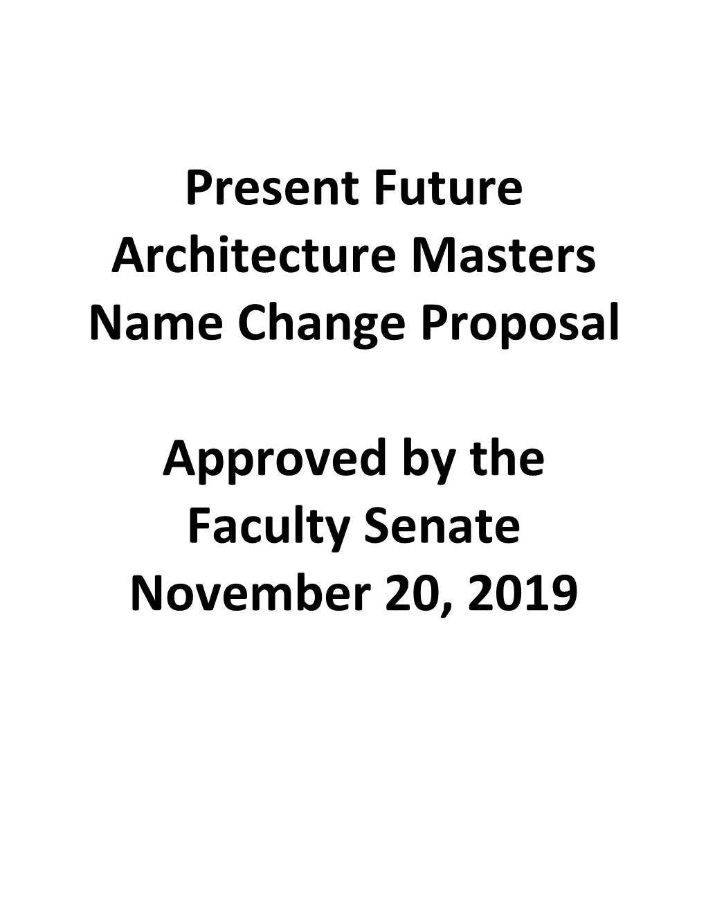Rice Architecture Present Future Name Change Proposal