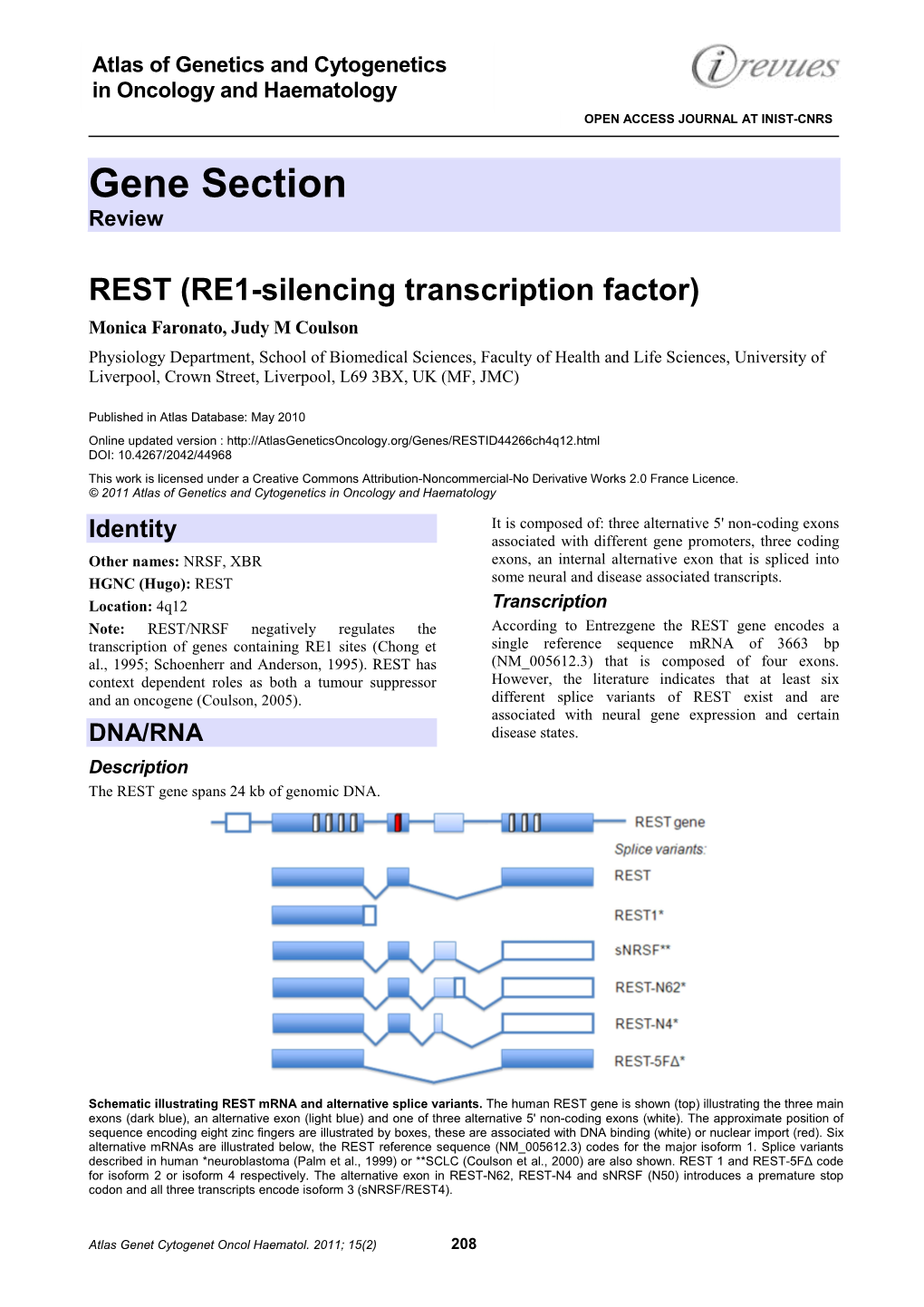 Gene Section Review