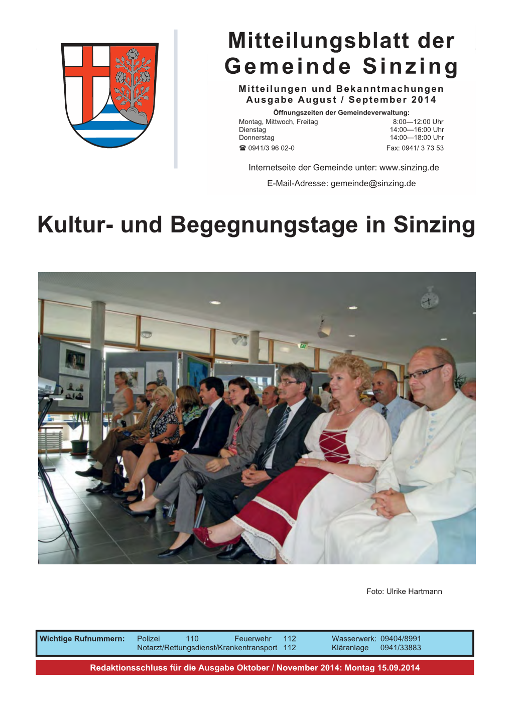 Und Begegnungstage in Sinzing