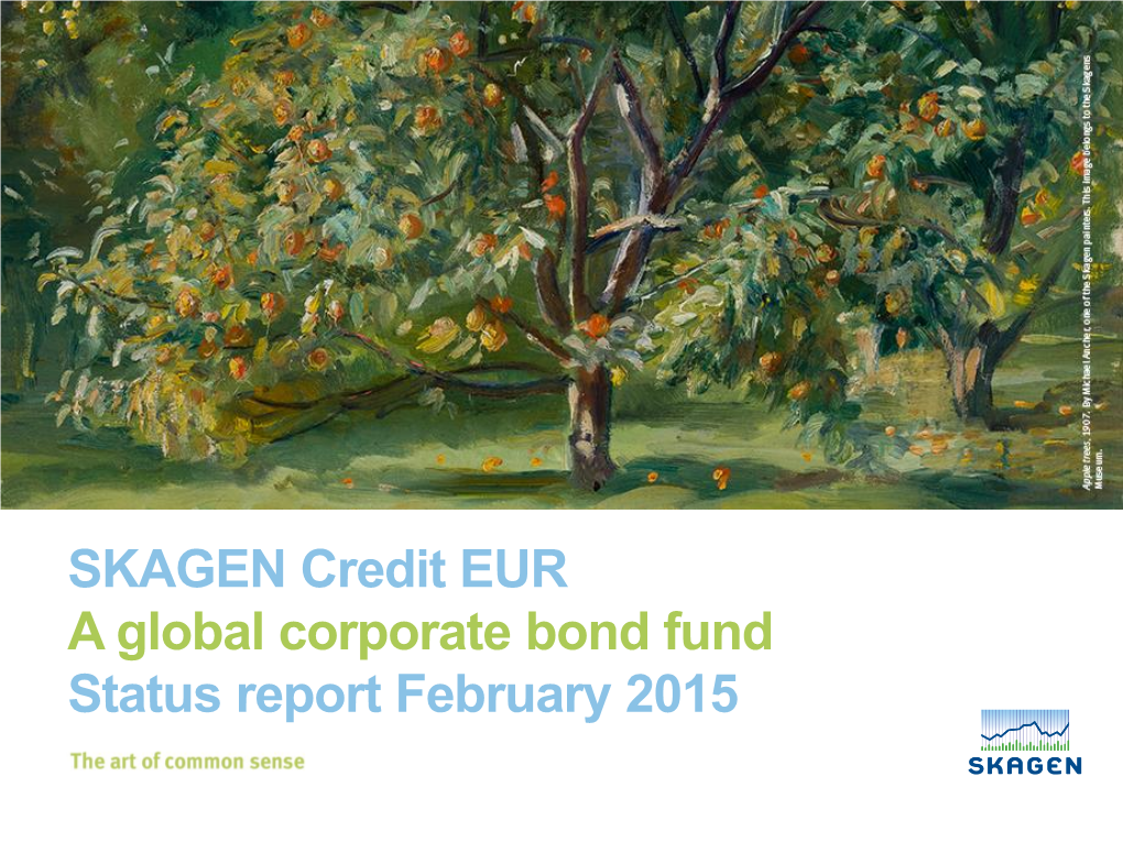 SKAGEN Credit a Global Corporate Bond Fund