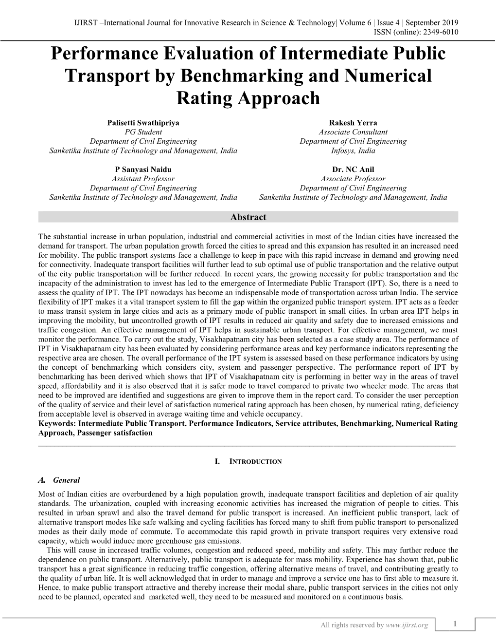 Performance Evaluation of Intermediate Public Transport by Benchmarking and Numerical