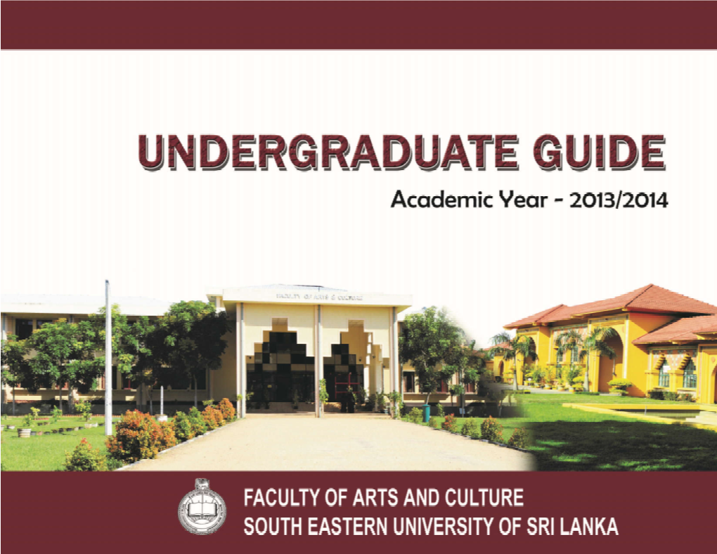 Undergraduate Guide 2013/2014 - FAC I