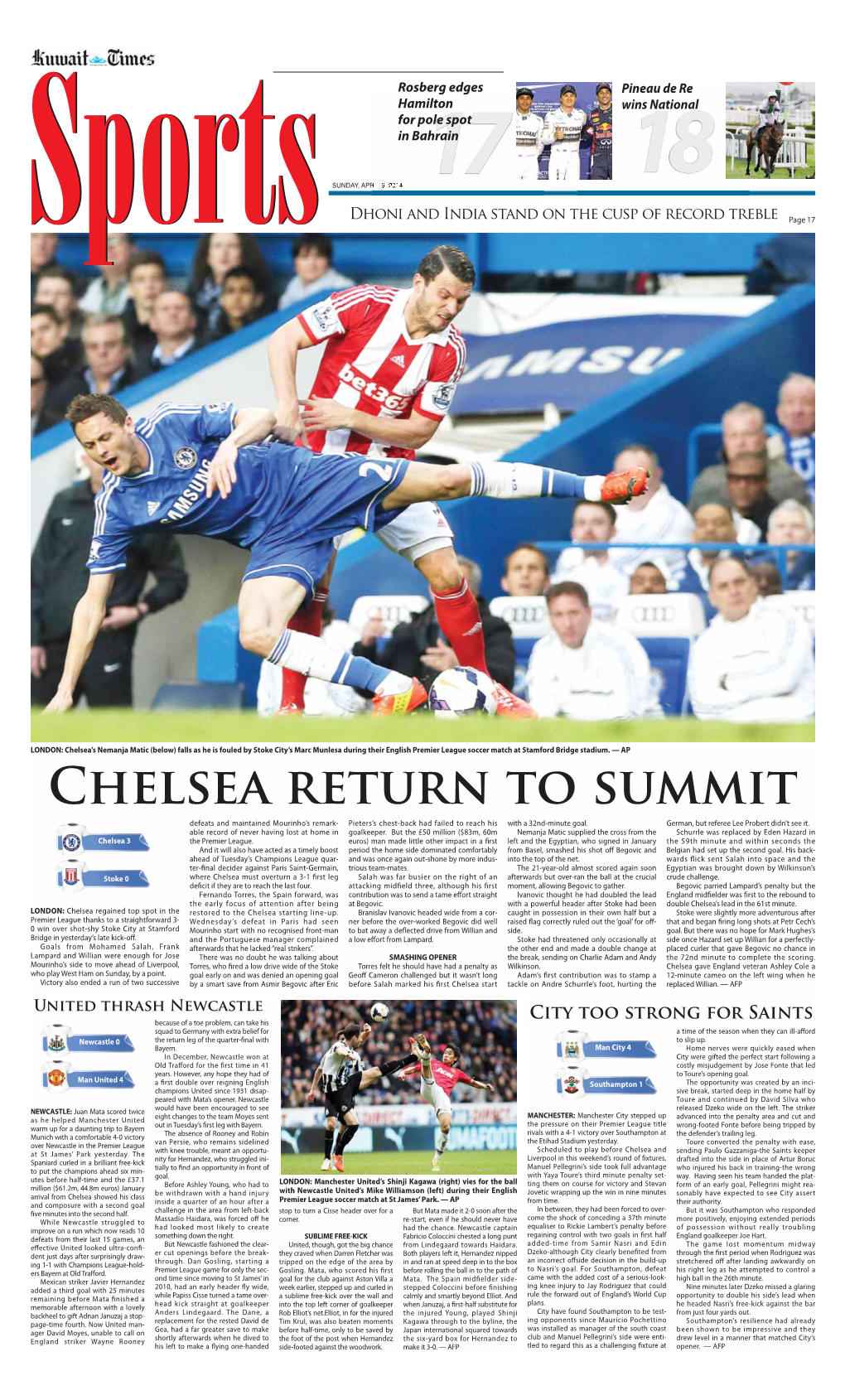 Chelsea Return to Summit
