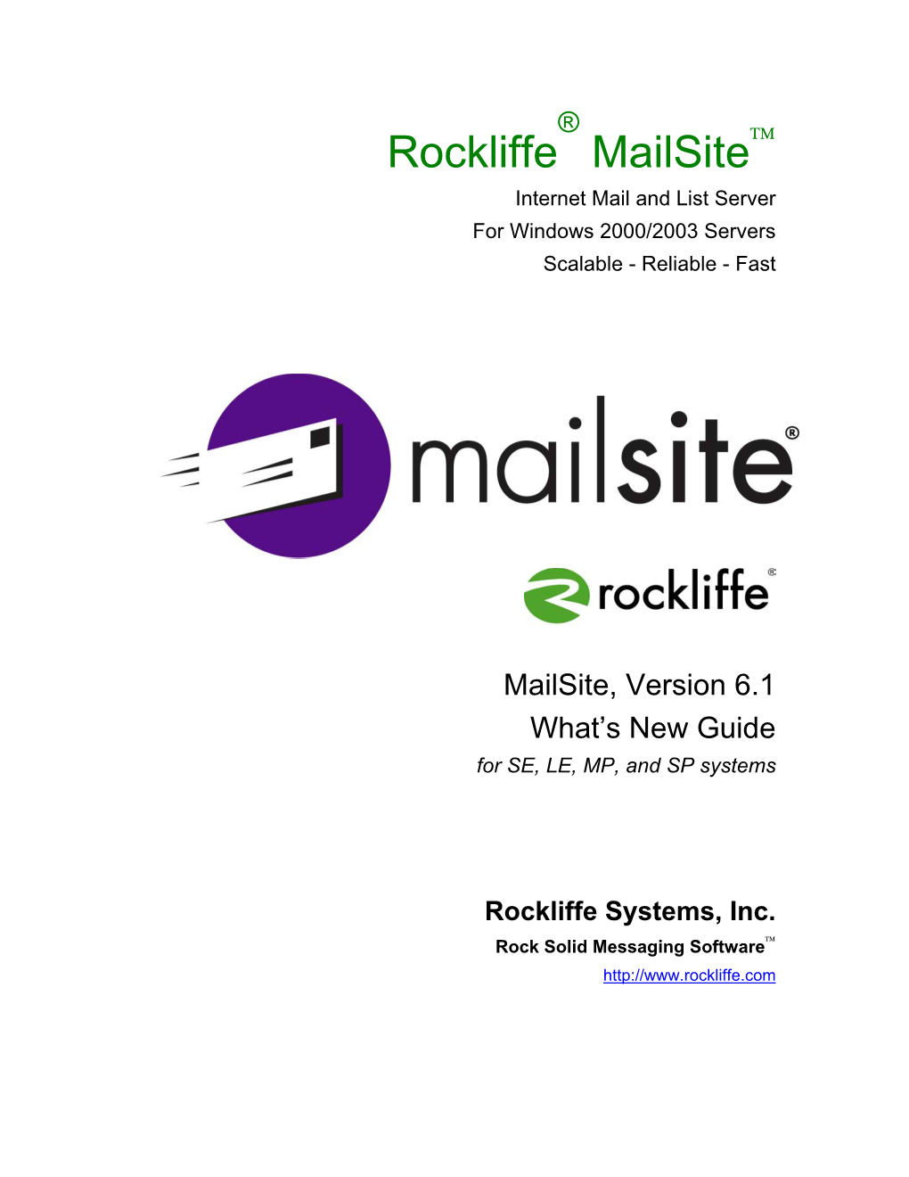 Mailsite Administration Guide I Table of Contents