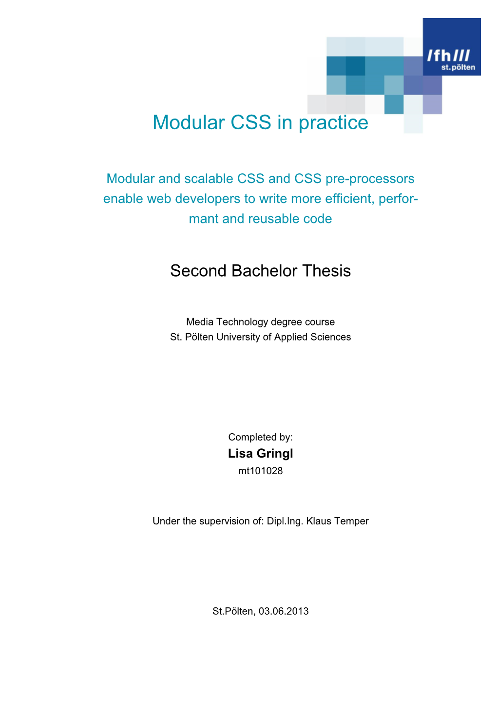 Modular CSS in Practice