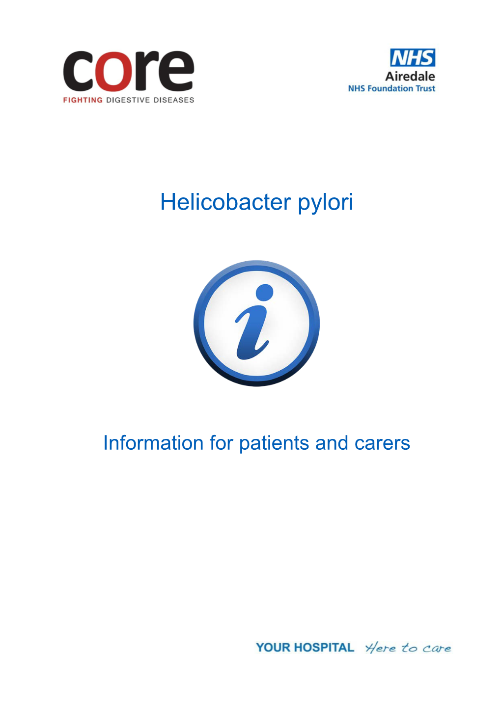 Helicobacter Pylori Patient Information Leaflet