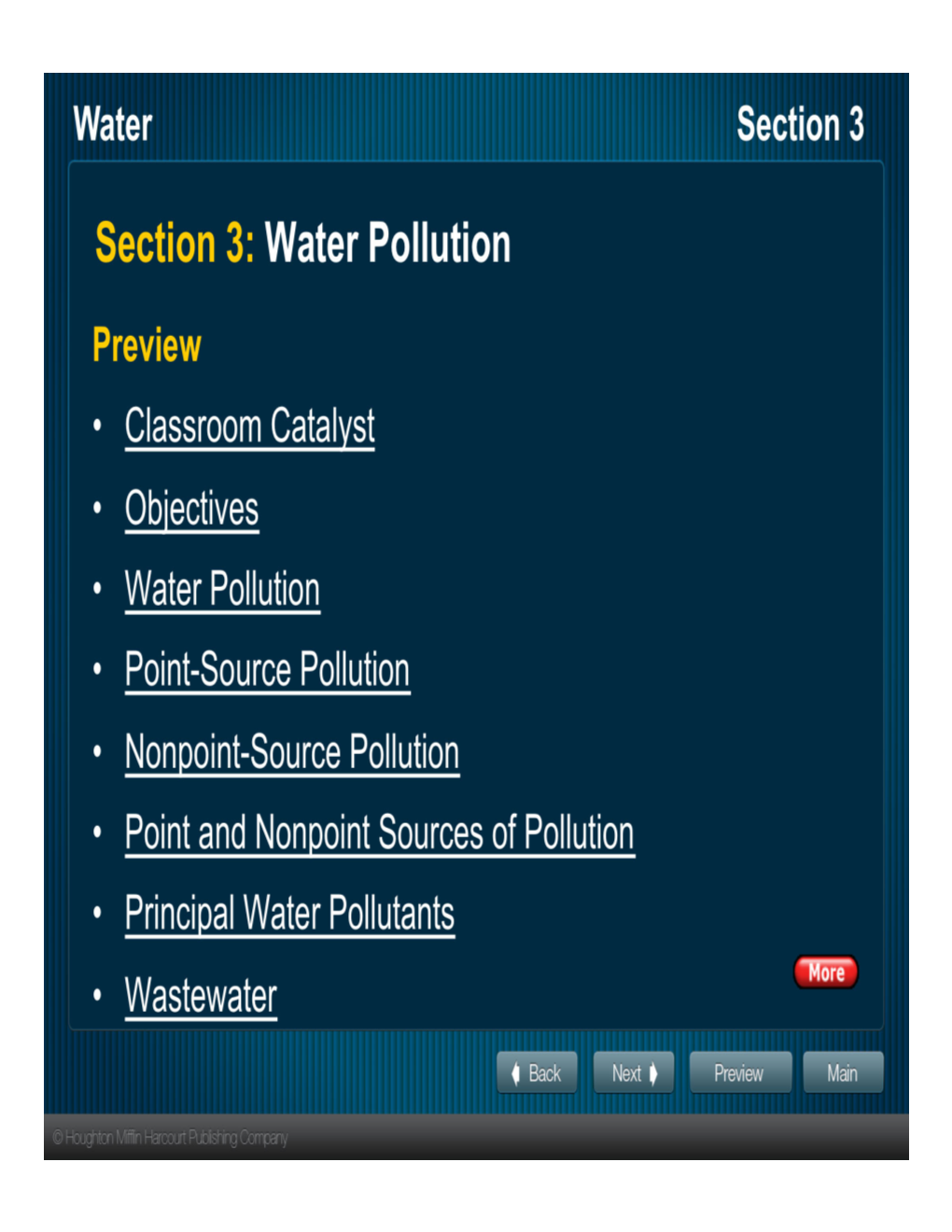 Section 3: Water Pollution