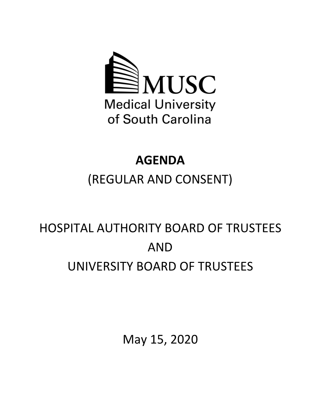 Hospital Authority Board of Trustees and University Board of Trustees