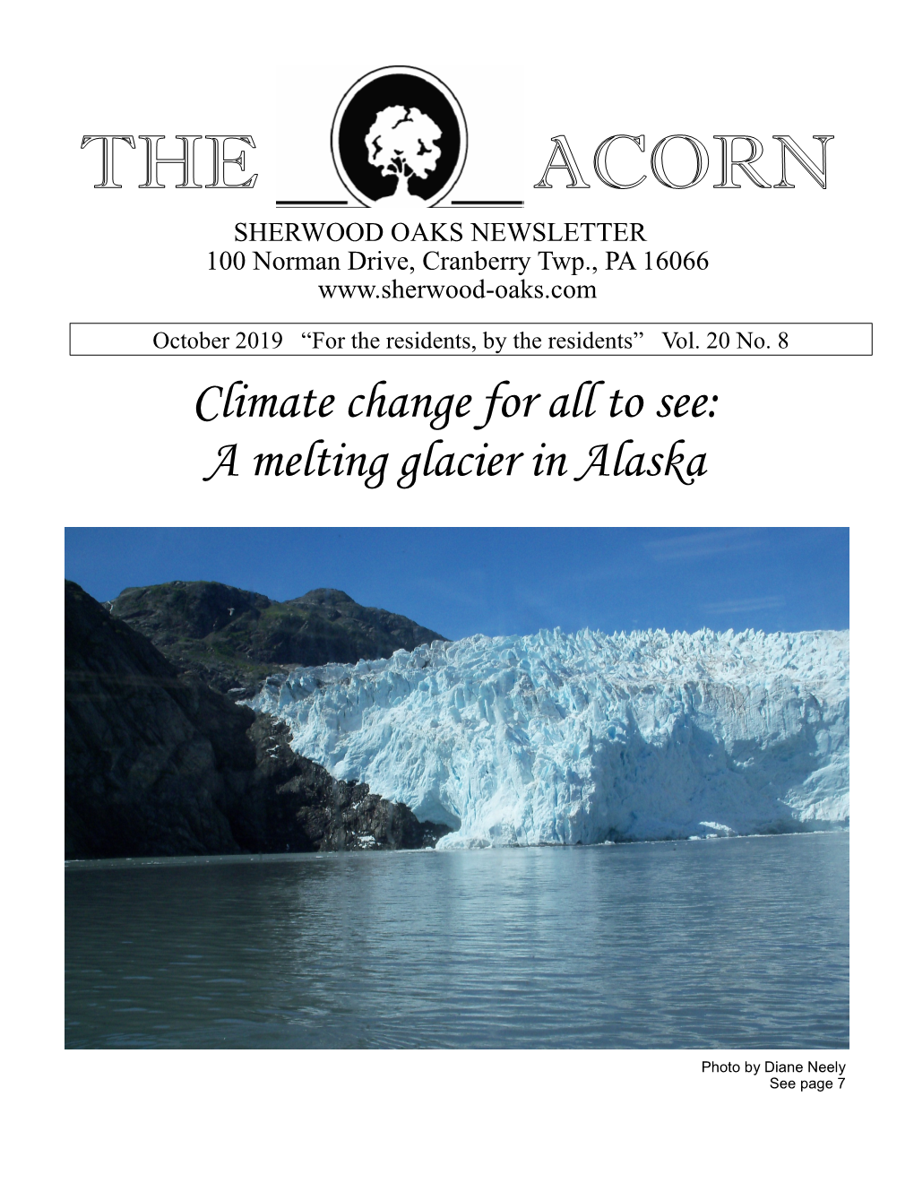 Climate Change for All to See: a Melting Glacier in Alaska