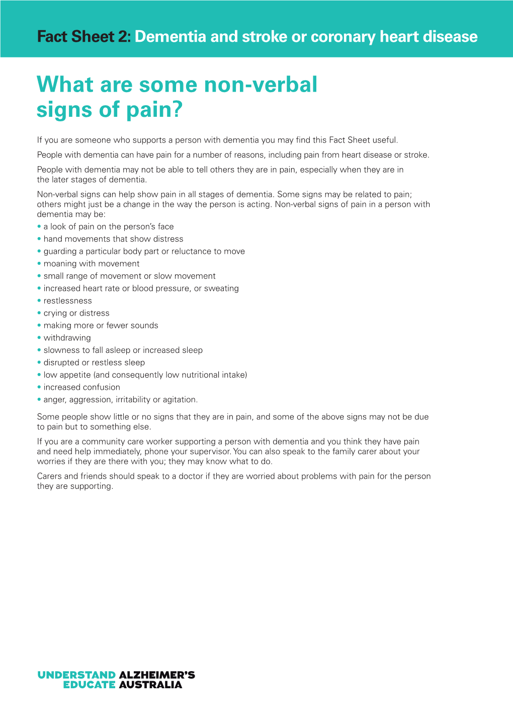 What Are Some Non-Verbal Signs of Pain?